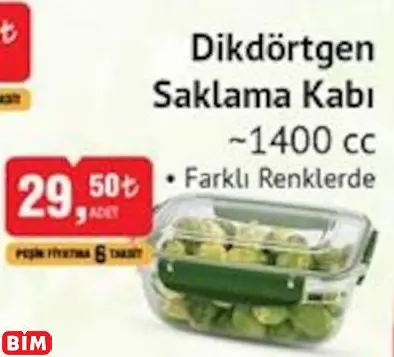 DİKDÖRTGEN SAKLAMA KABI DİKDÖRTGEN SAKLAMA KABI